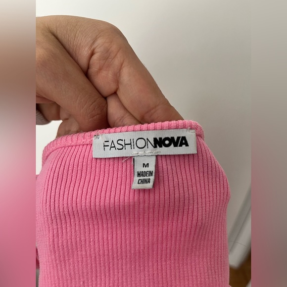 Fashion Nova Braylee Sculpt Mini Dress - Pink - Picture 5 of 5